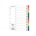 Divider / ATLAS Divider Plastic Colored A4, 10 Tabs